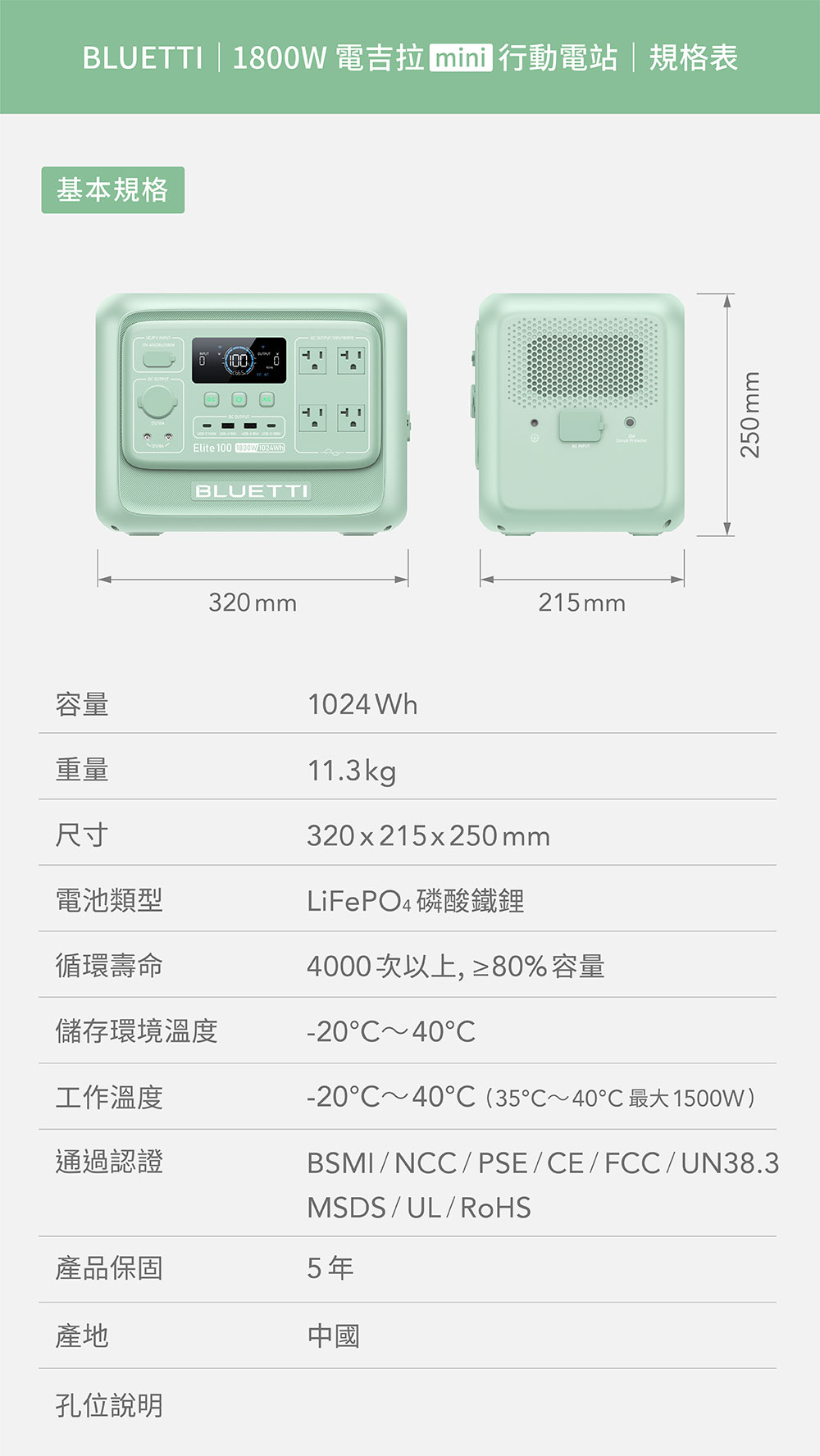 bluetti_1800W_電吉拉mini_儲能電源_募資